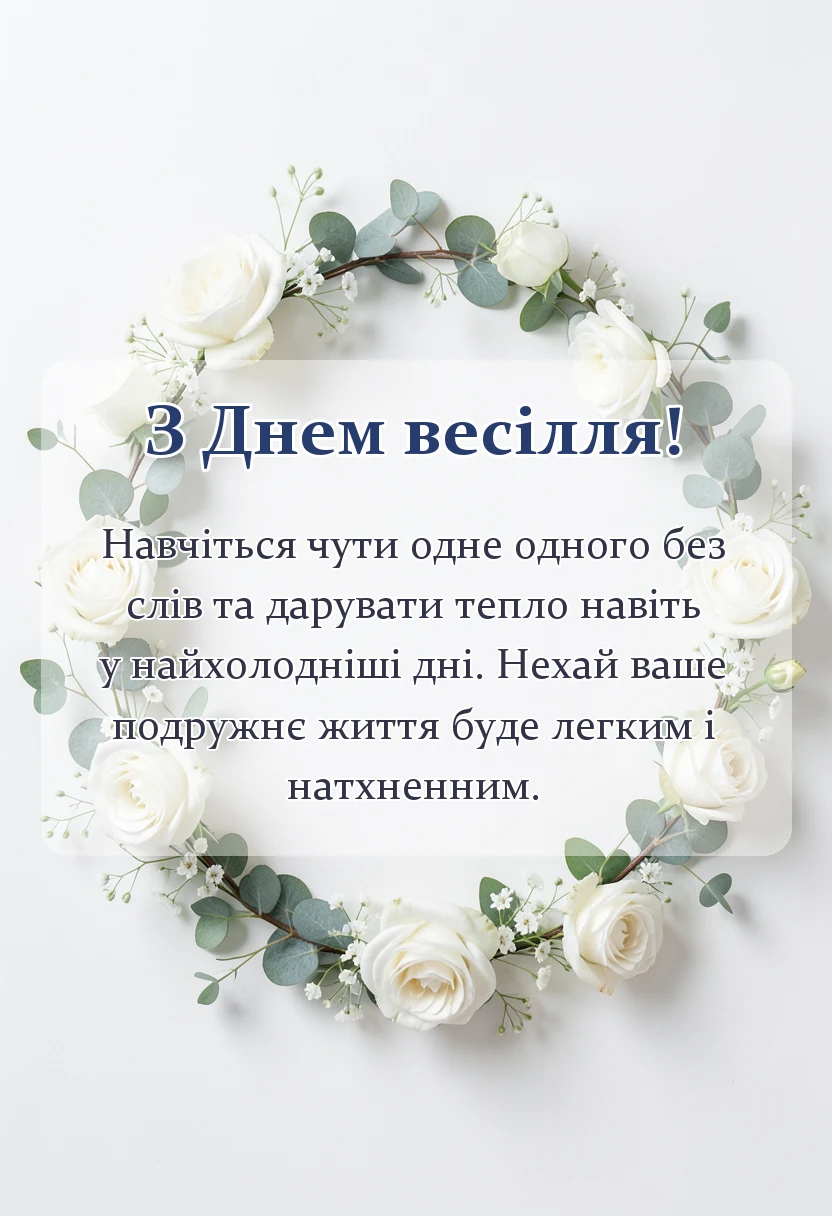 унікальна листівка - креативне привітання на весілля