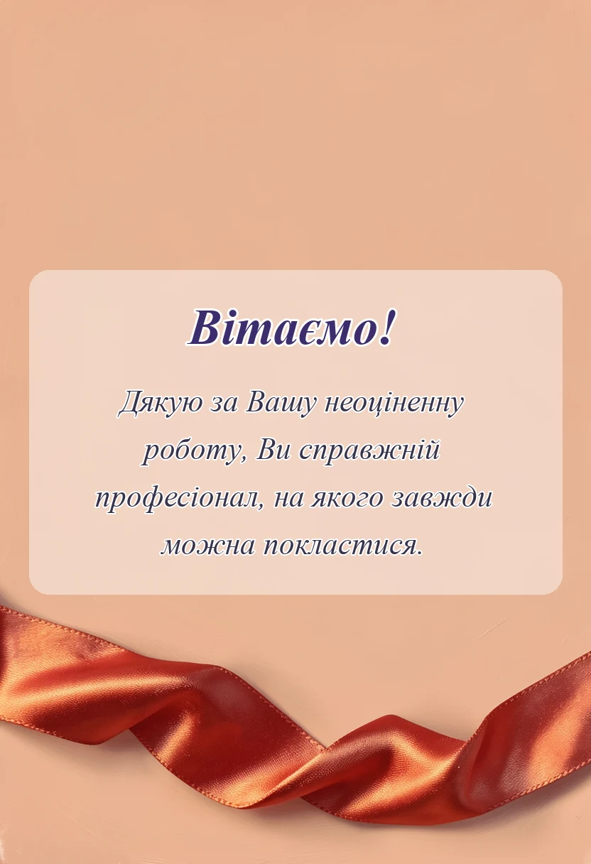 красива листівка: подяка медичному працівнику