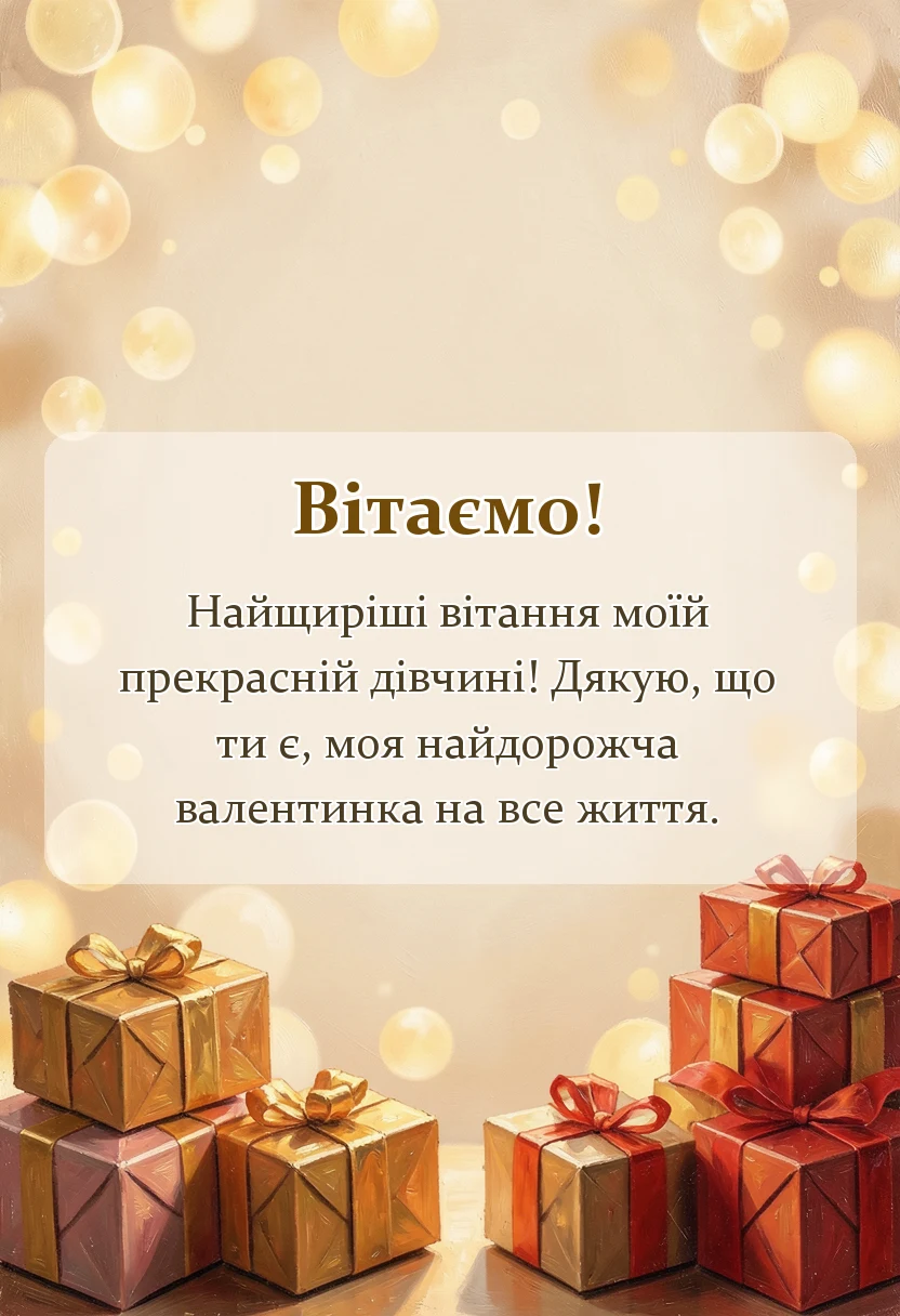 вітальна листівка - картинки з днем закоханих для коханої
