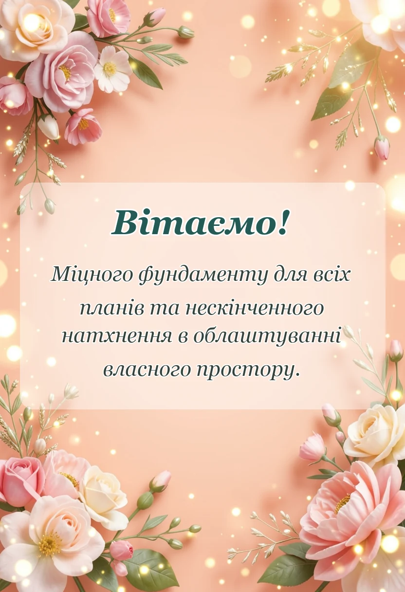 листівка з побажанням - що бажати на новосілля
