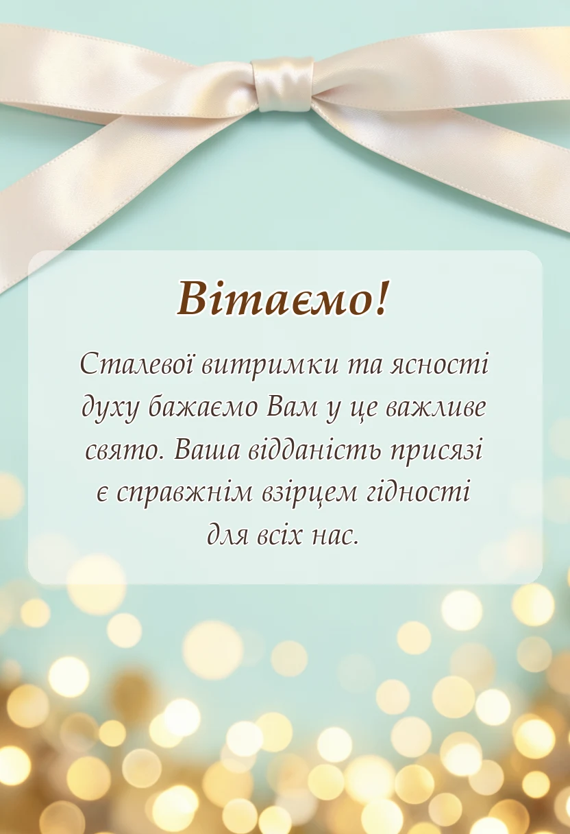 вітальна листівка - привітання з днем збройних сил україни