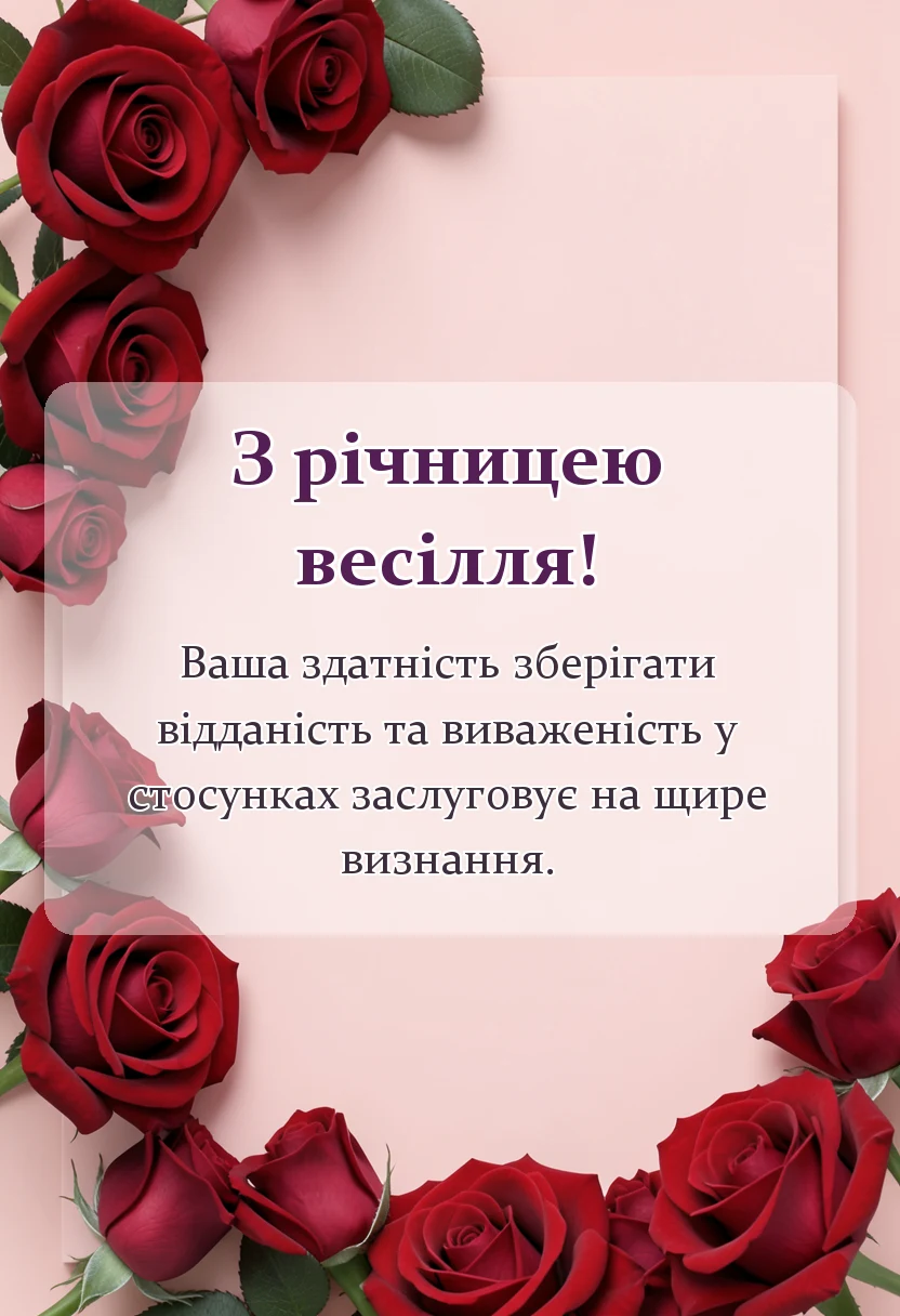 листівка з побажанням - картинки з річницею весілля чоловікові