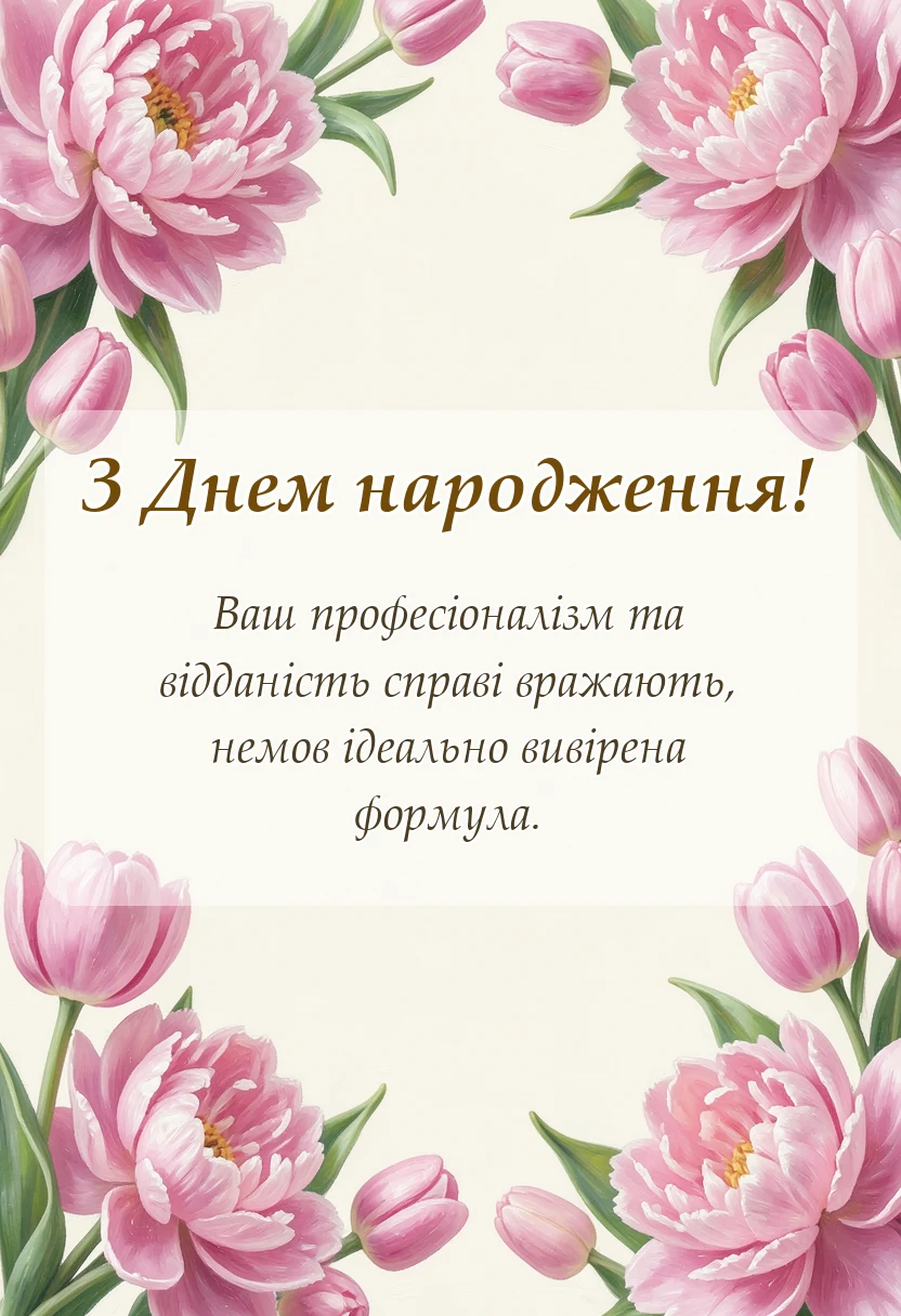 унікальна листівка - математичні побажання