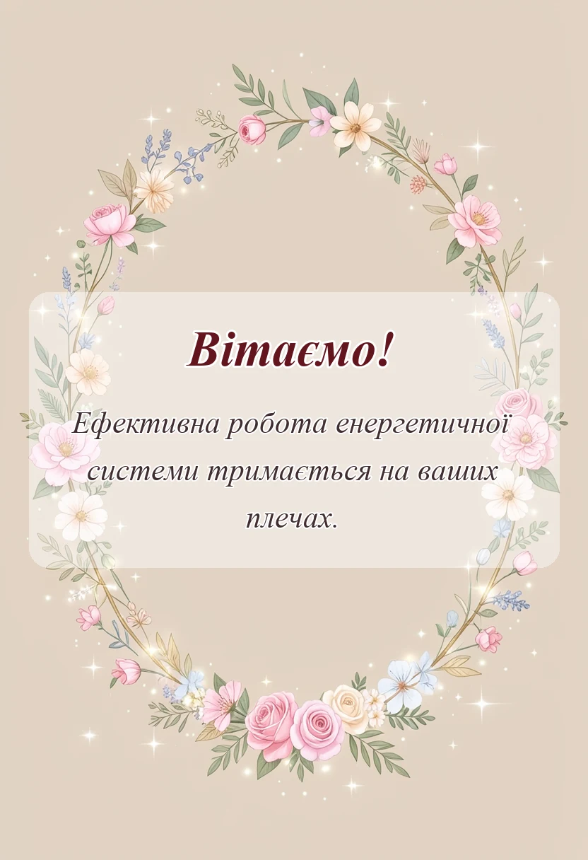красива листівка: привітання з днем енергетика картинки українською