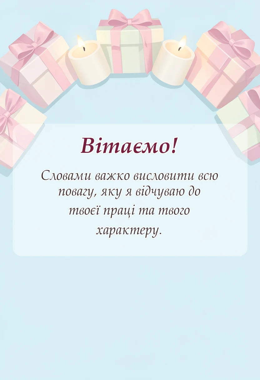 унікальна листівка - слова подяки чоловікові