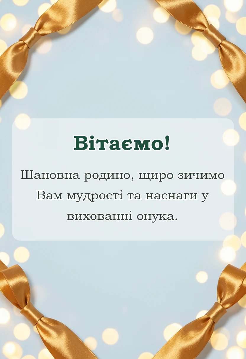 унікальна листівка - картинки привітання з народженням онука