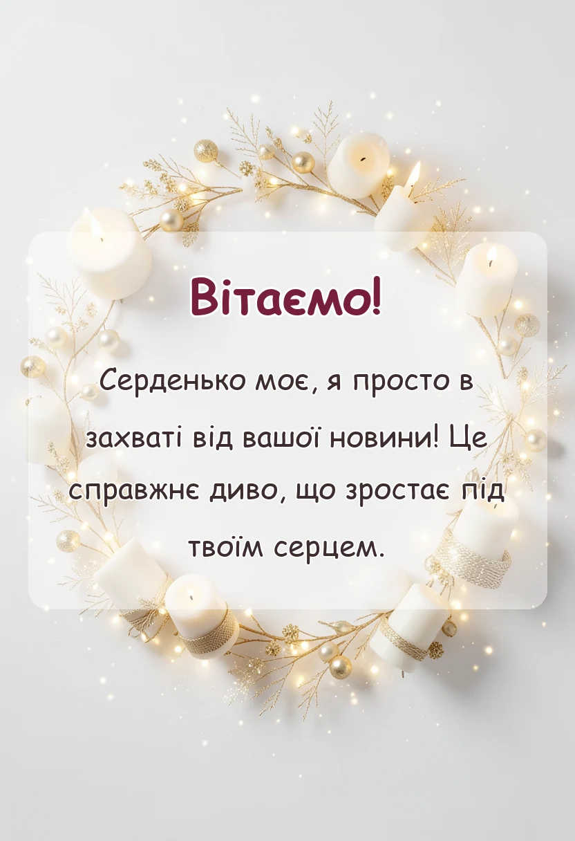 вітальна листівка - привітання з вагітністю в картинках своїми словами у прозі
