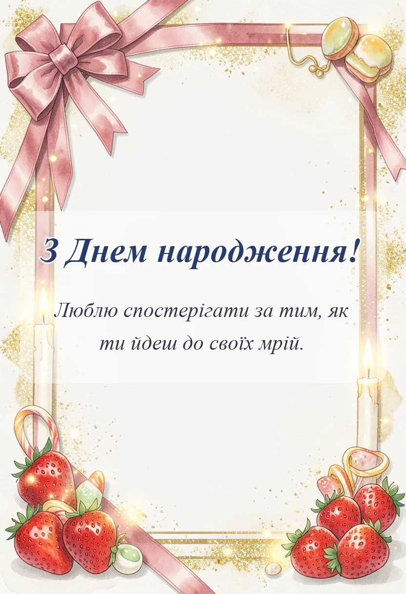 красива листівка: підпис фото на день народження