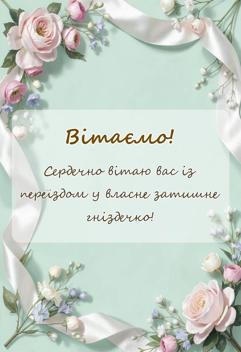 унікальна листівка - що бажати на новосілля