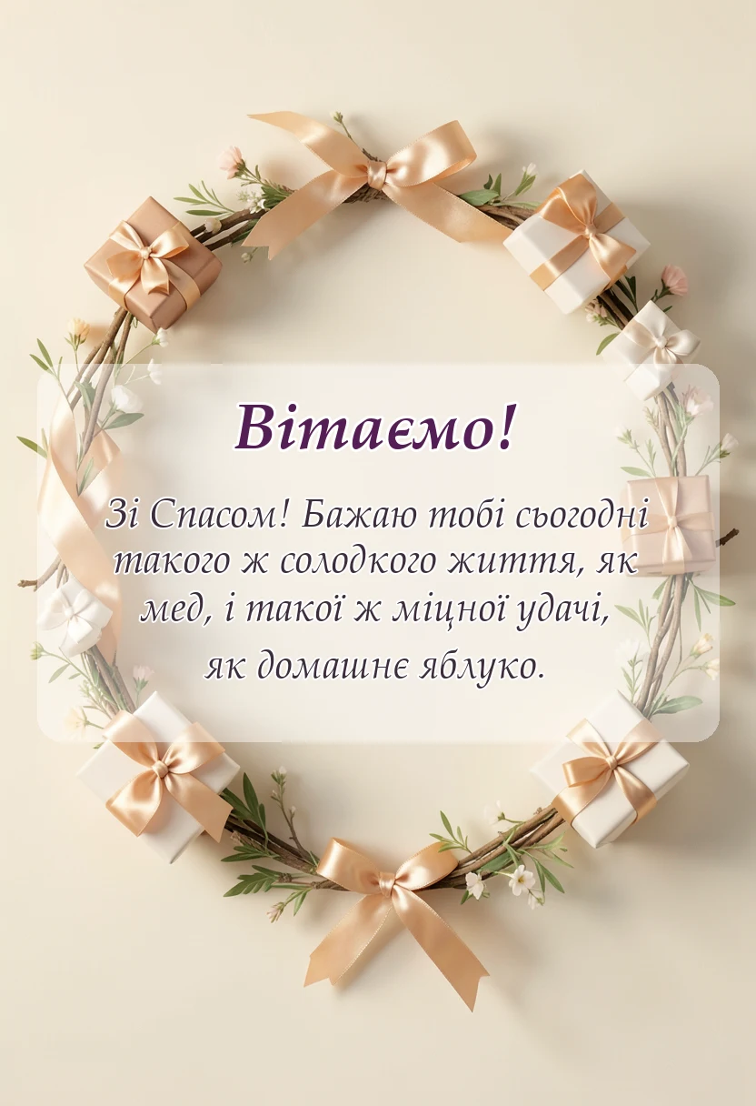 листівка з побажанням - картинки з спасом