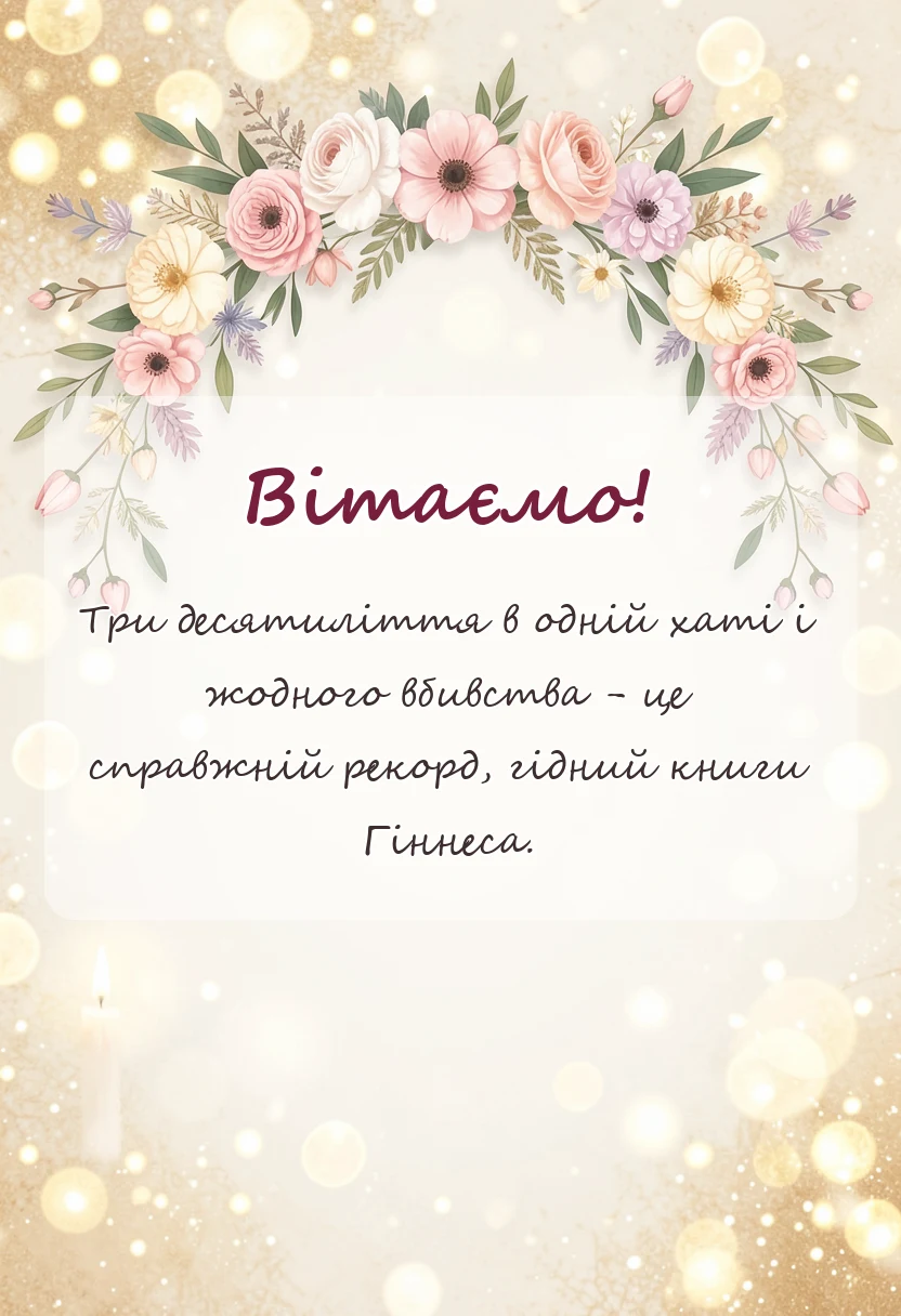 красива листівка: привітання з 30 років весілля