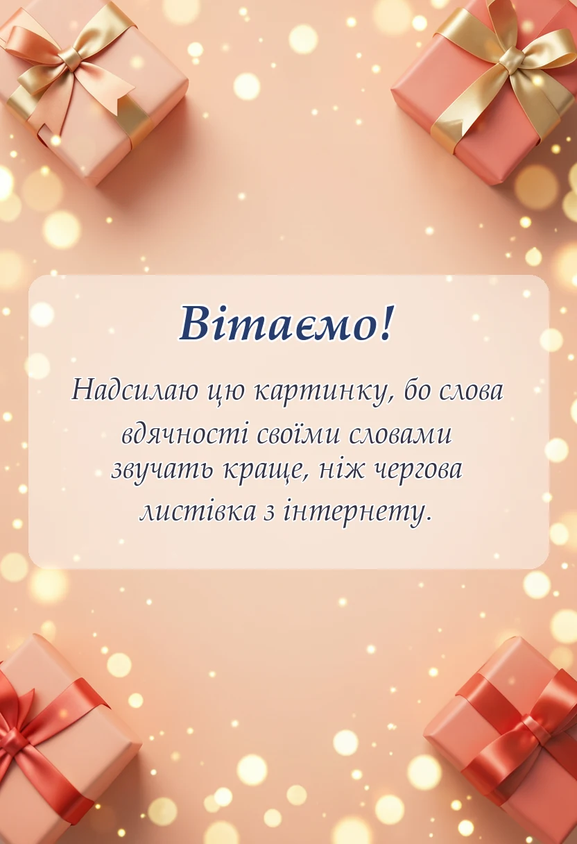 вітальна листівка - картинки з днем подяки українською своїми словами