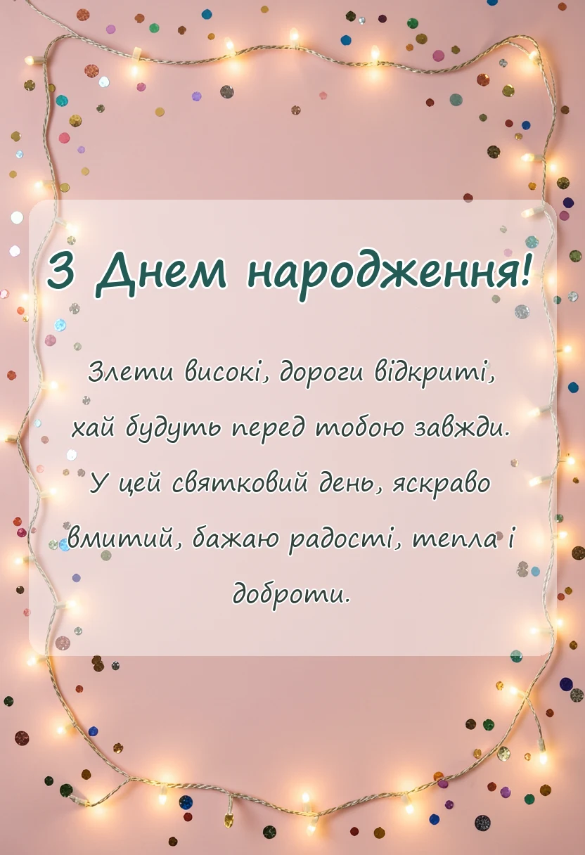 красива листівка: привітання племінника з днем народження