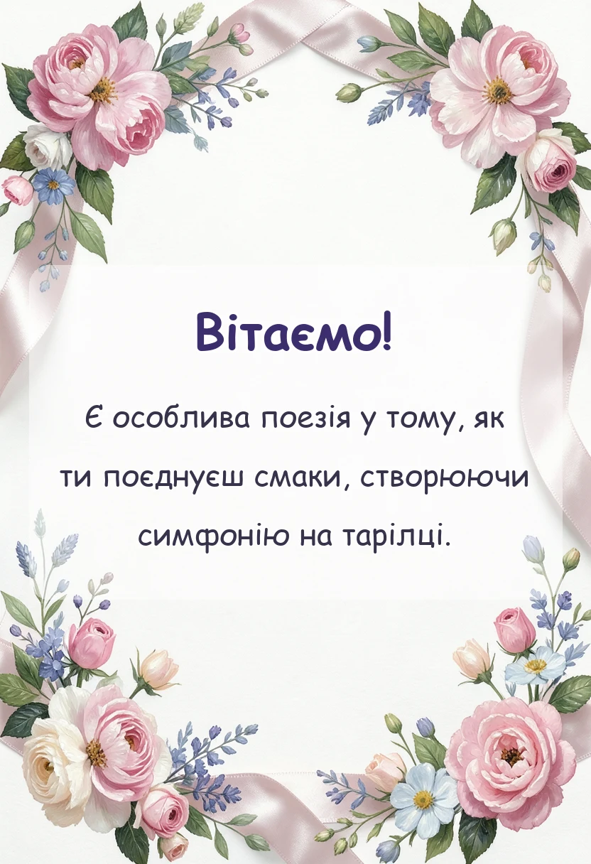 святкова картинка: привітання з днем кухаря в прозі