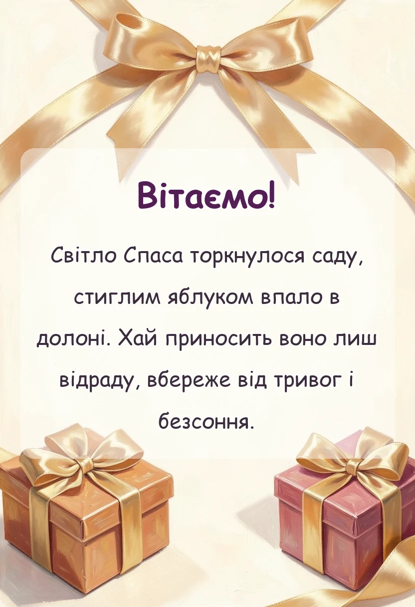 унікальна листівка - картинки з спасом