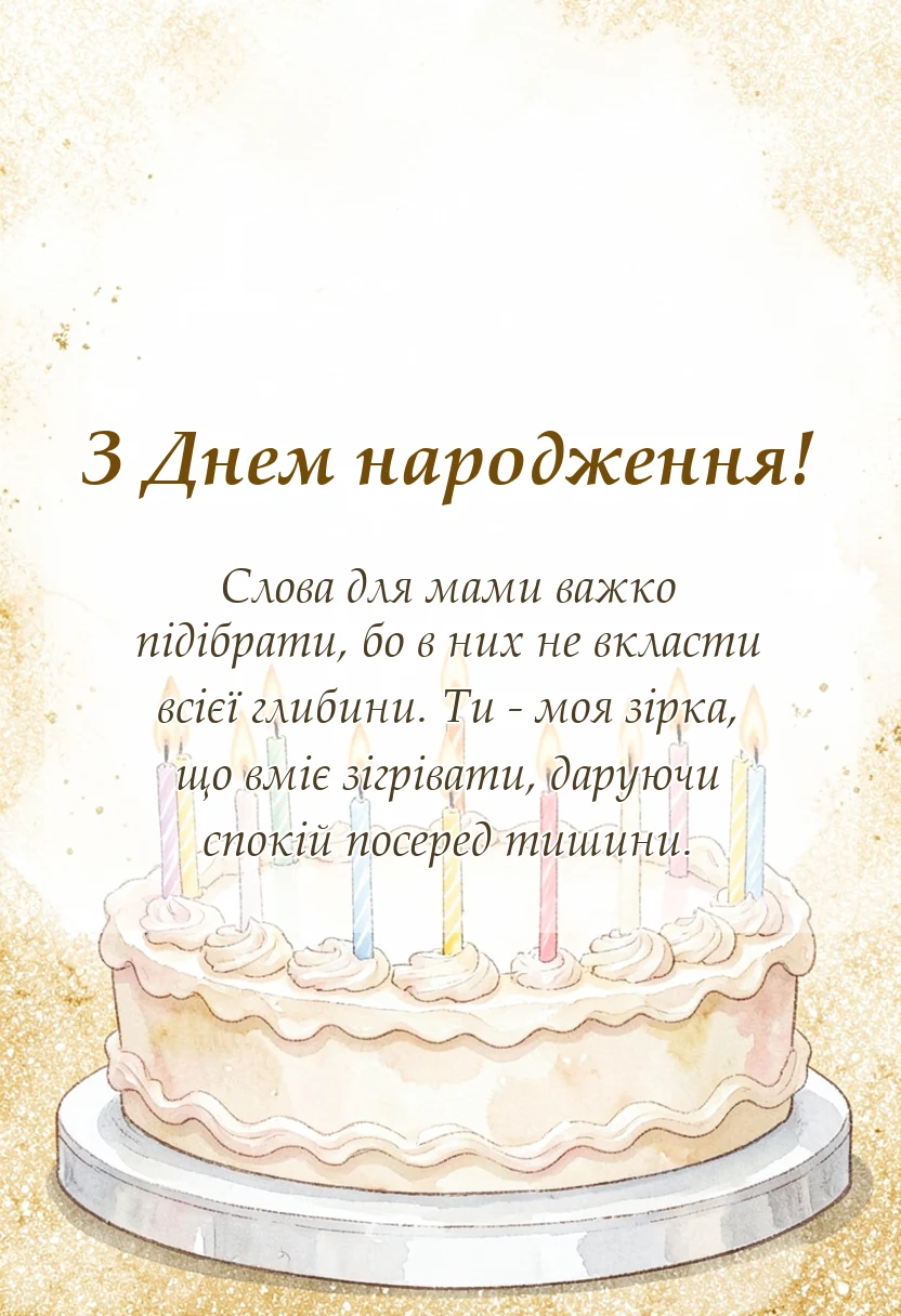 листівка з побажанням - що можна написати для мами