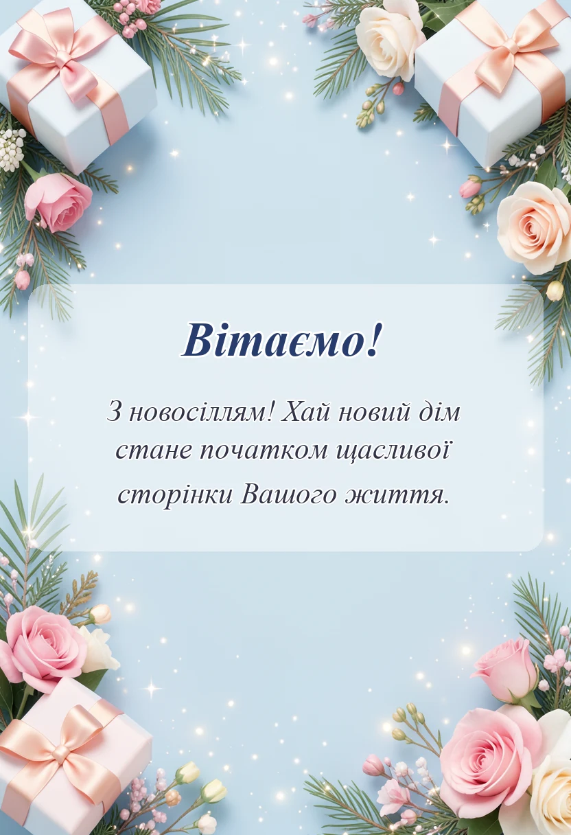 унікальна листівка - побажання на переїзд