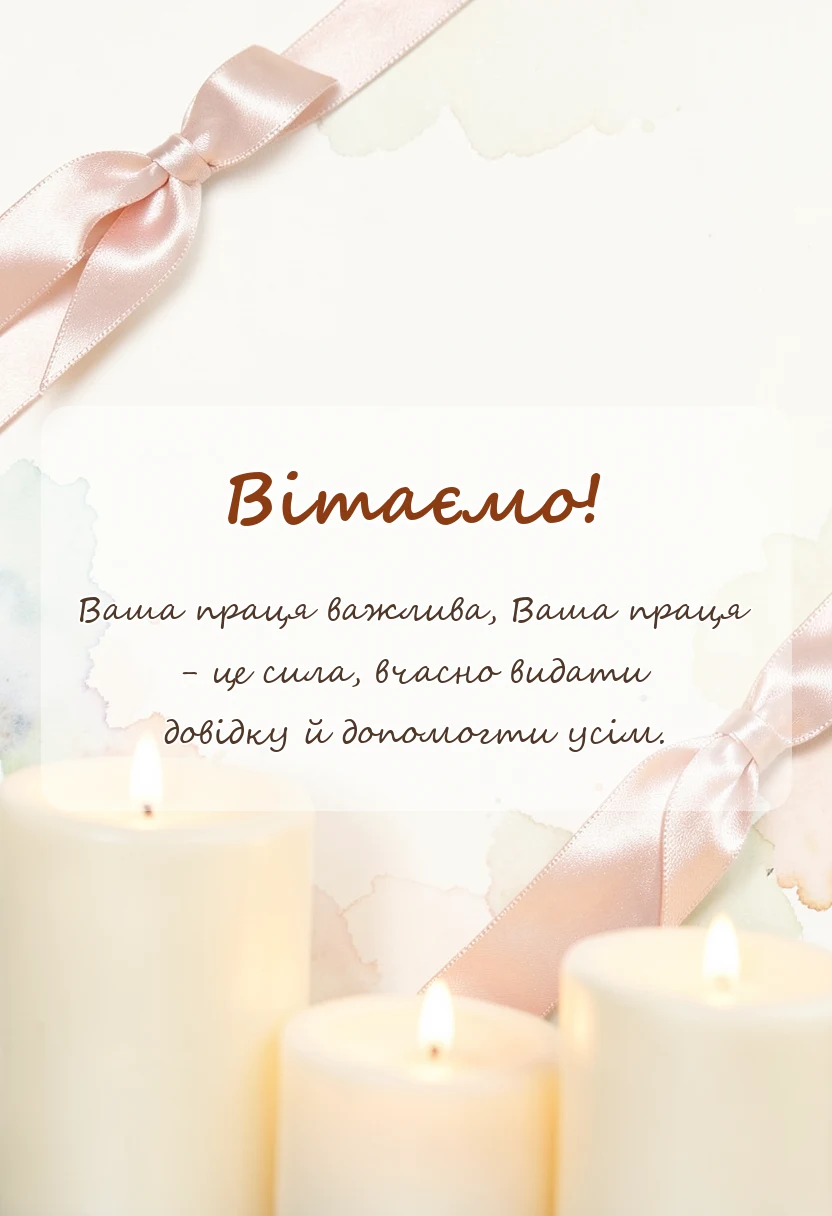 вітальна листівка - привітання з днем адміністратора цнап
