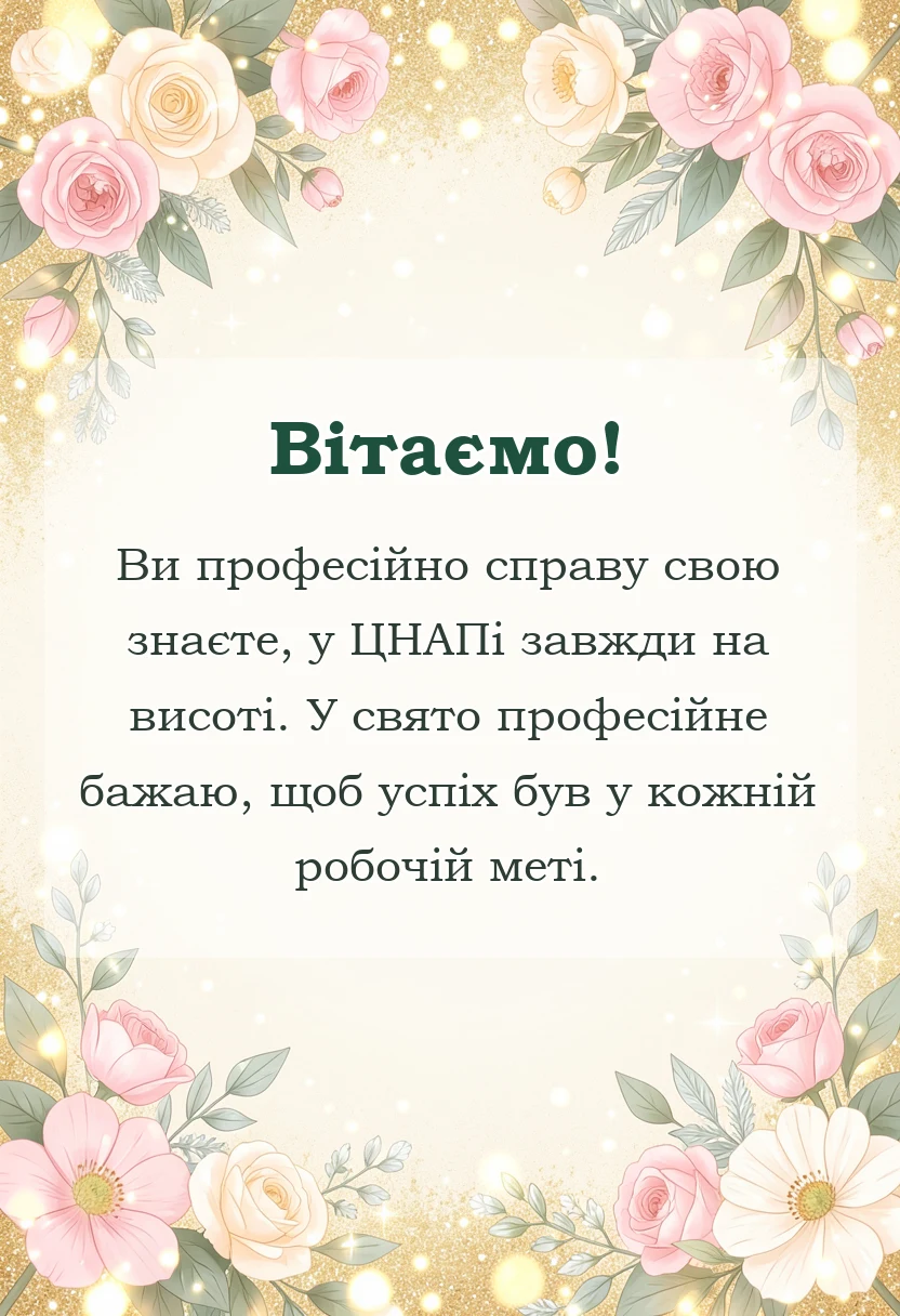 святкова картинка: привітання з днем адміністратора цнап