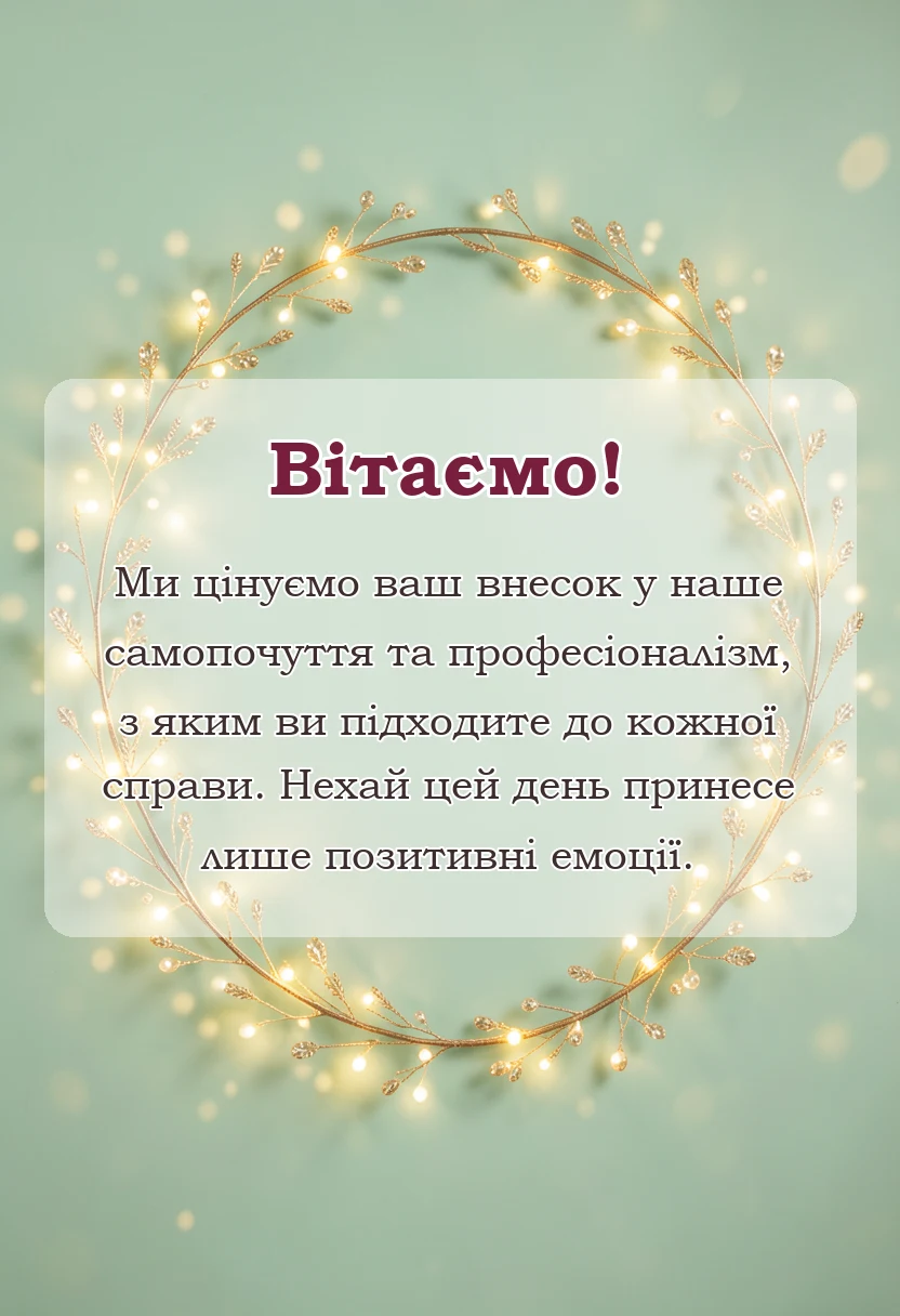 красива листівка: привітання з днем фармацевта