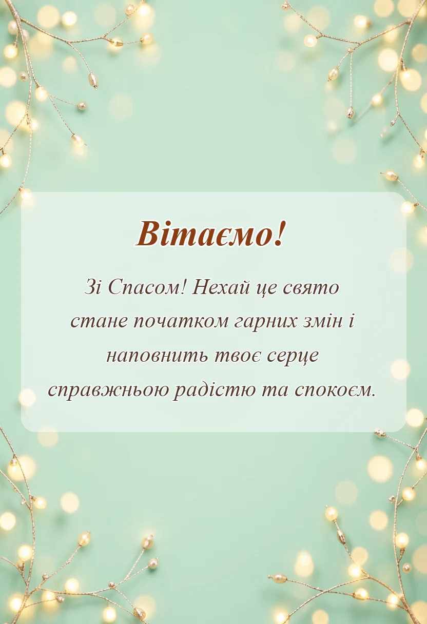 красива листівка: картинки з спасом