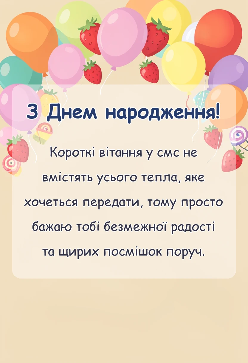листівка з побажанням - листівки з днем народження