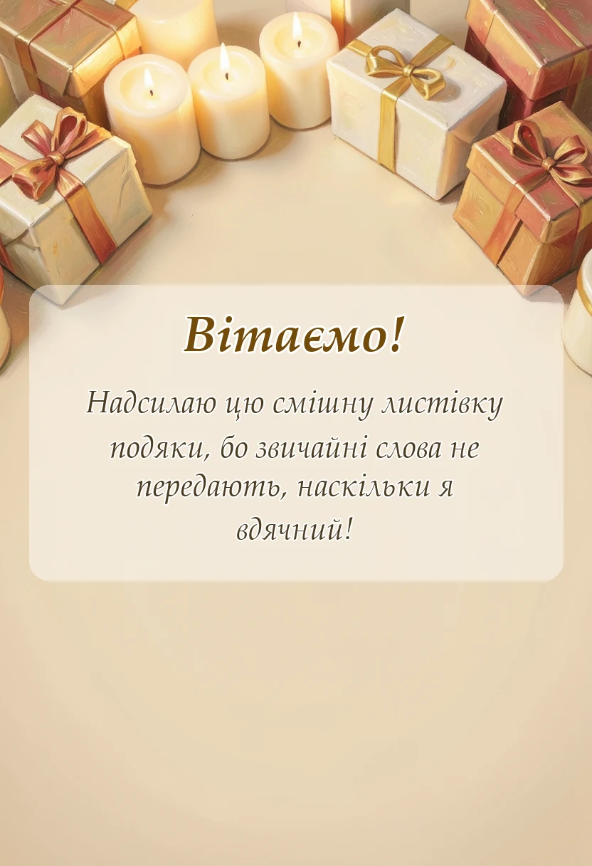 листівка з побажанням - подяка картинки прикольні