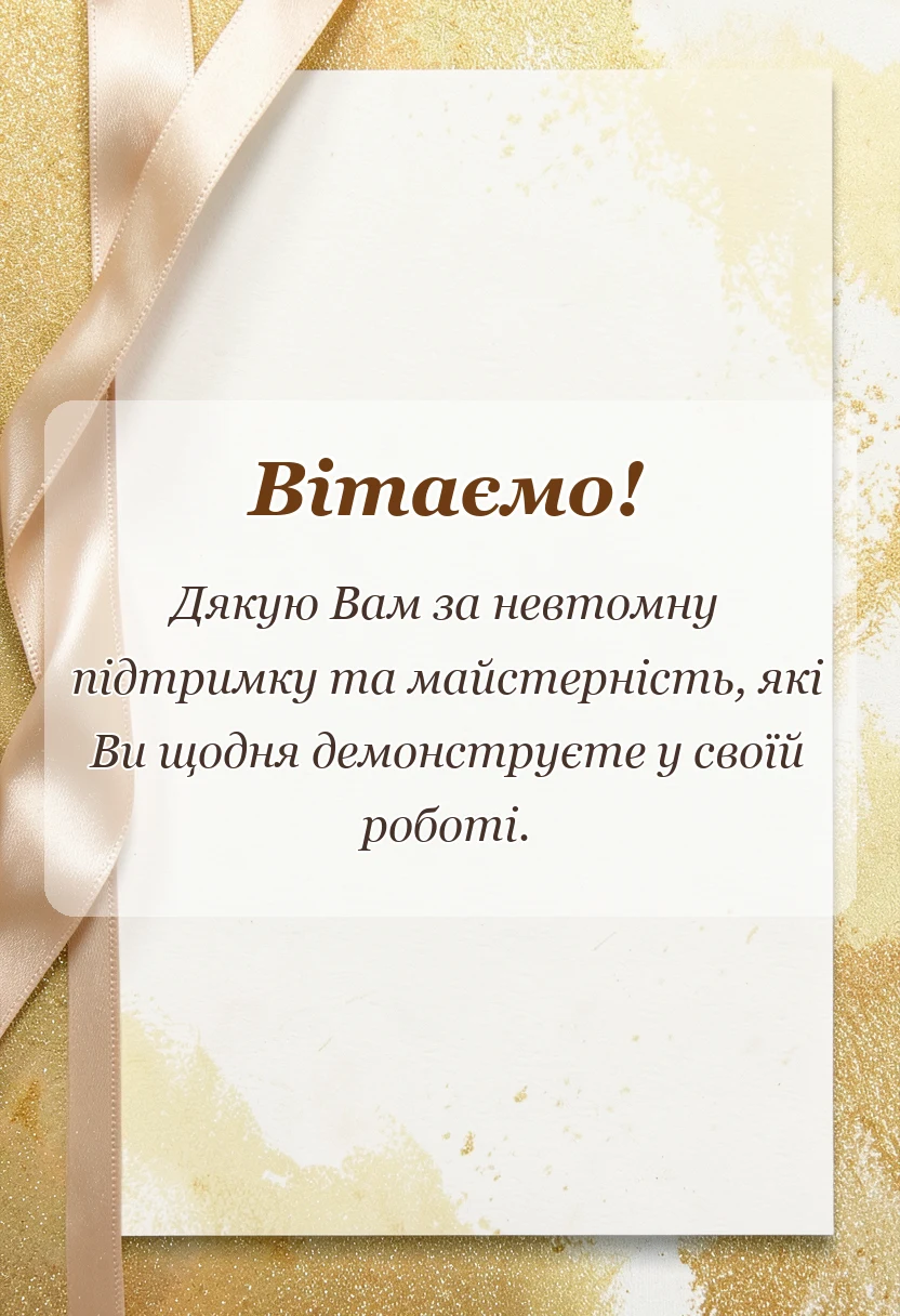 унікальна листівка - подяка медичному працівнику