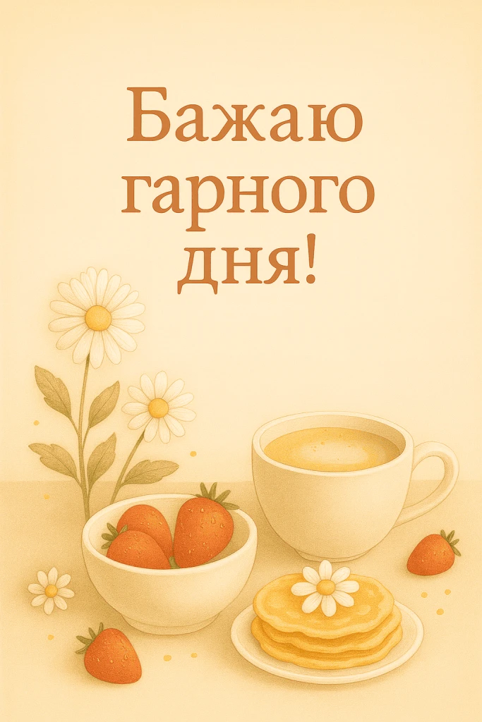 Сніданок з ягодами та кавою для доброго настрою