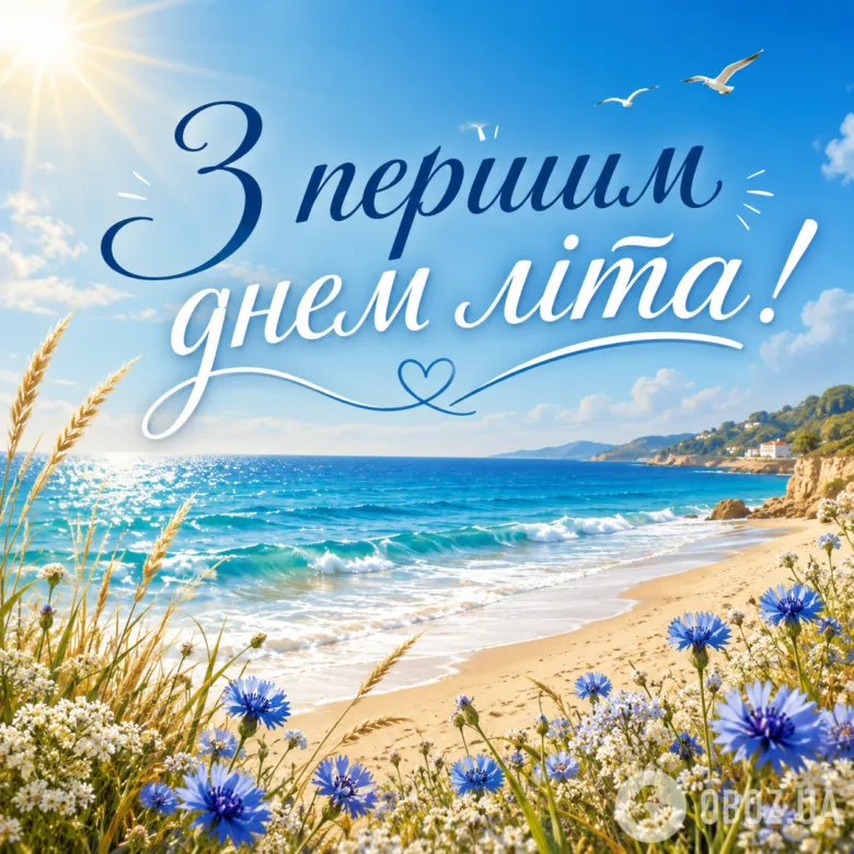 Перший день літа: сонячне море, квіти та привітання